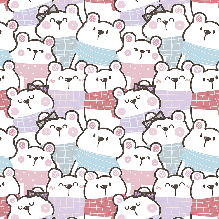 Adesivo Papel de Parede - Urso Polar